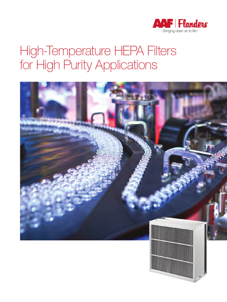 High-Temperature HEPA Filters Overview | PDF | Injection (Medicine)