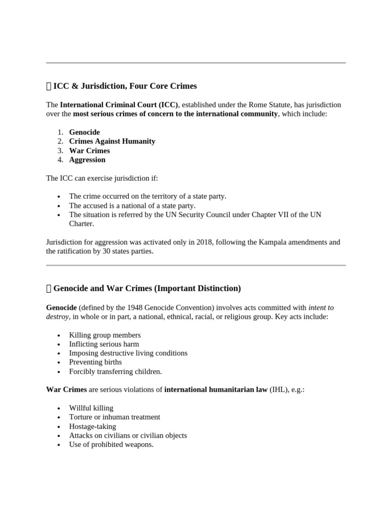 ? Icc | PDF | War Crime | Crimes Against Humanity