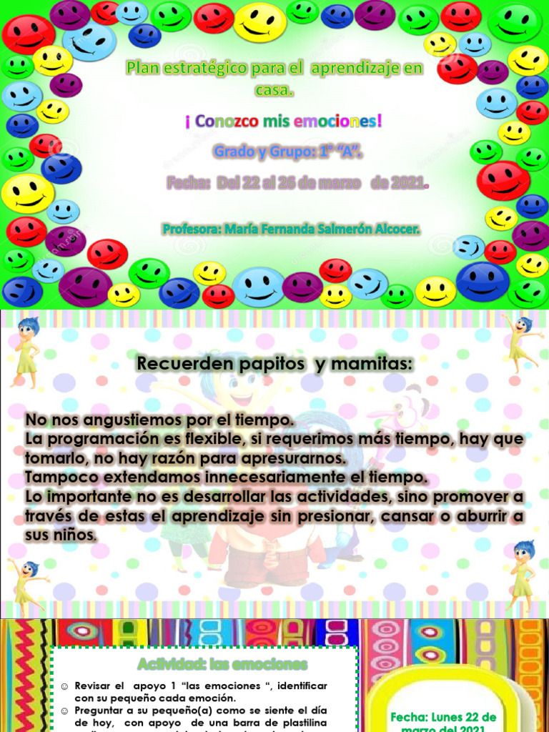 Plan de Aprendizaje Emocional en Casa | PDF | Las emociones | Sicología