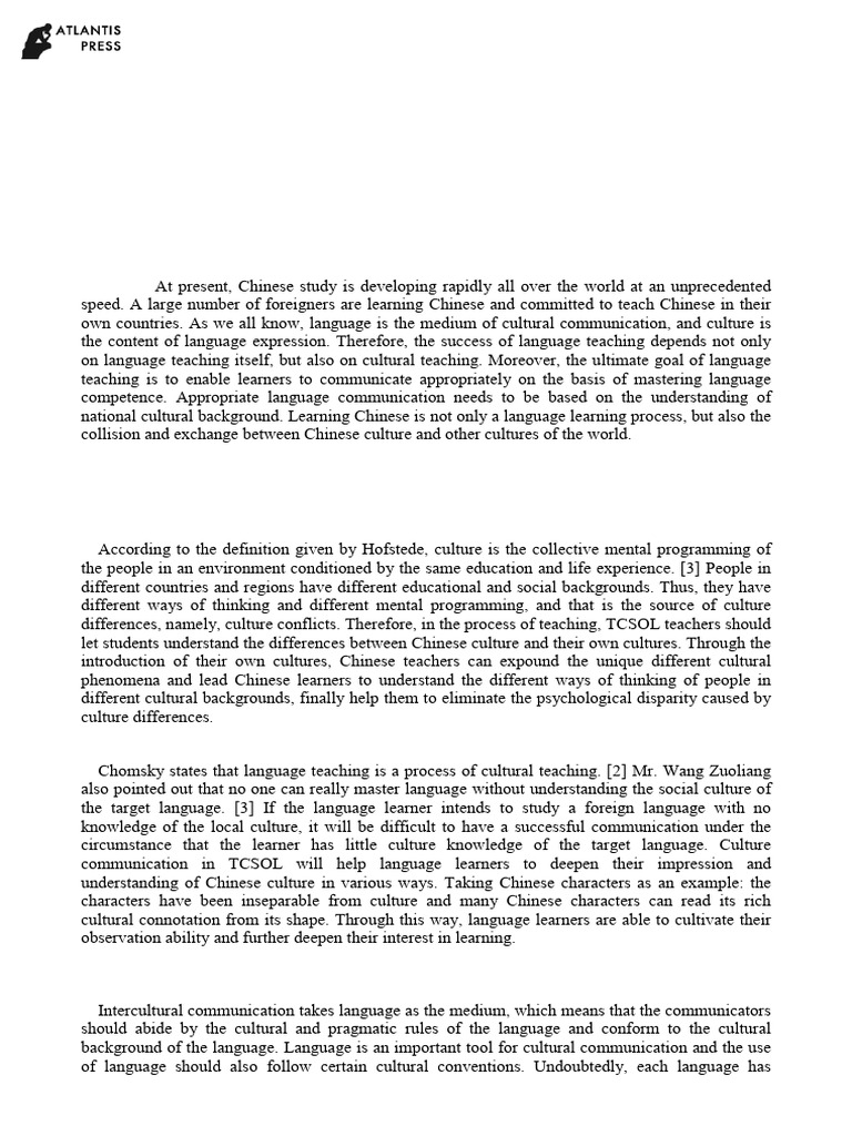 Teaching Chinese Culture in TCSOL | PDF | Semantics | Chinese Characters