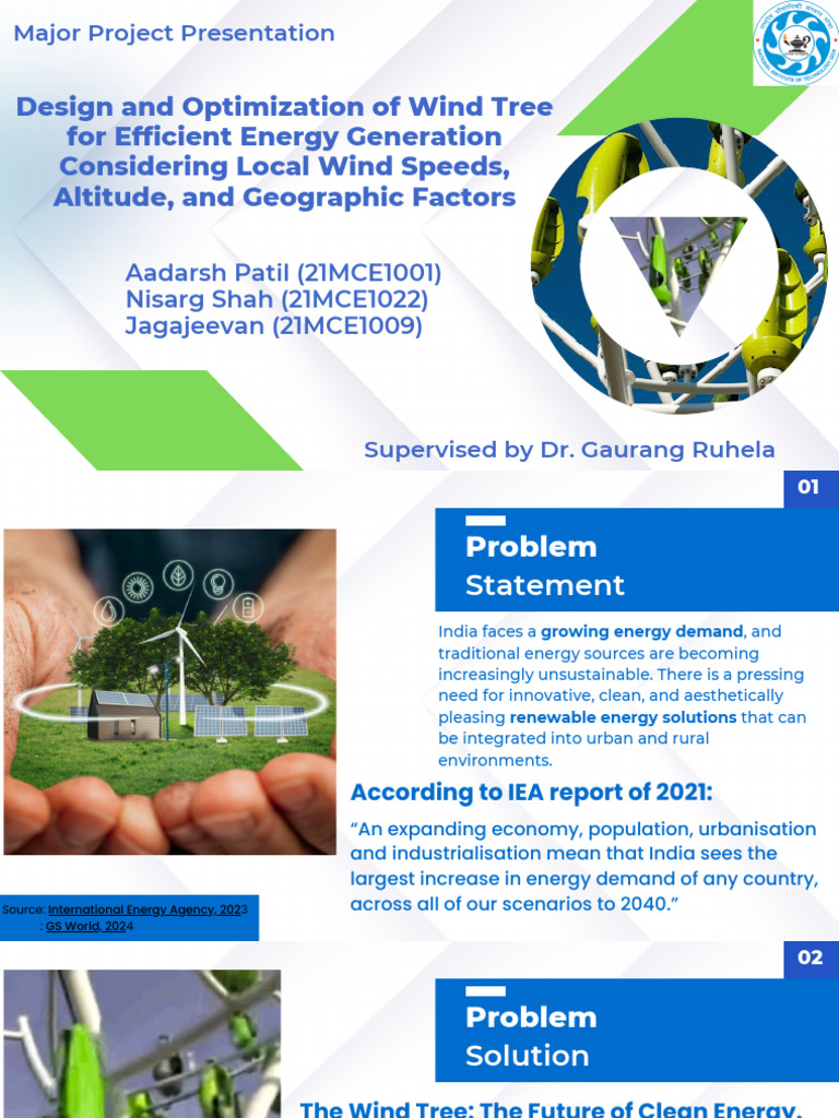 Wind Tree Design for Clean Energy | PDF | Wind Power | Turbine