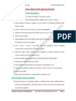 Very Short Answer Type Questions:: Chemical Reactions and Equations