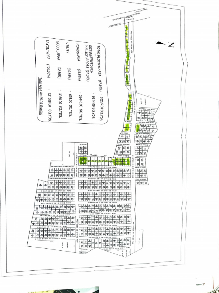 Proposed Road and Area Layout Details | PDF