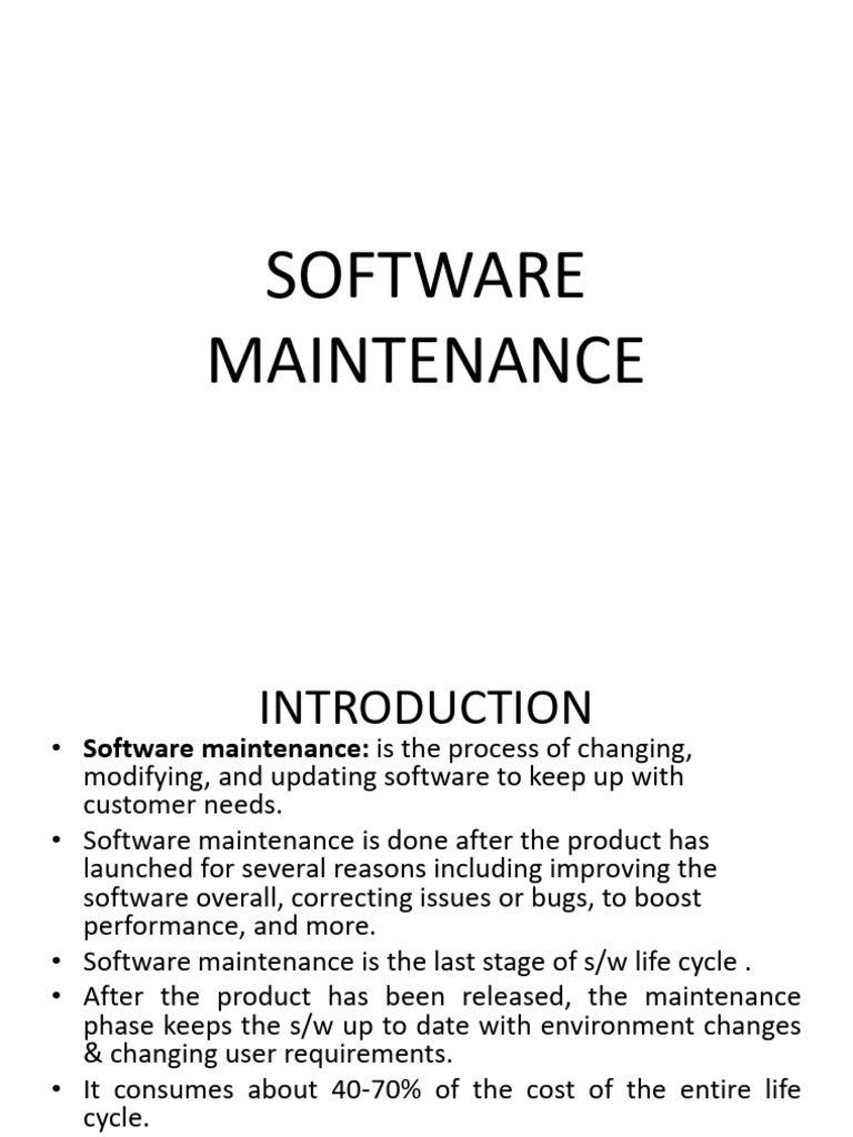 Essential Guide to Software Maintenance | PDF | Risk | Software