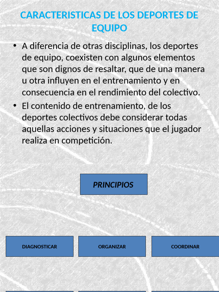 Características Clave de los Deportes de Equipo | PDF | Aprendizaje ...