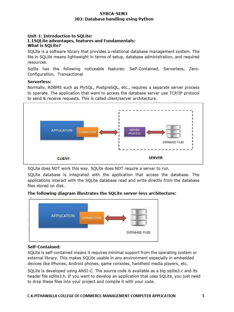 SQLite Database Management Basics | PDF | Database Transaction | Data Type