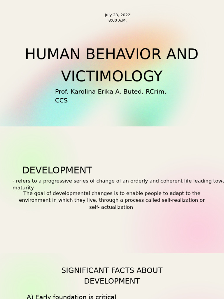 Human Behavior Buted | PDF | Major Depressive Disorder | Personality ...