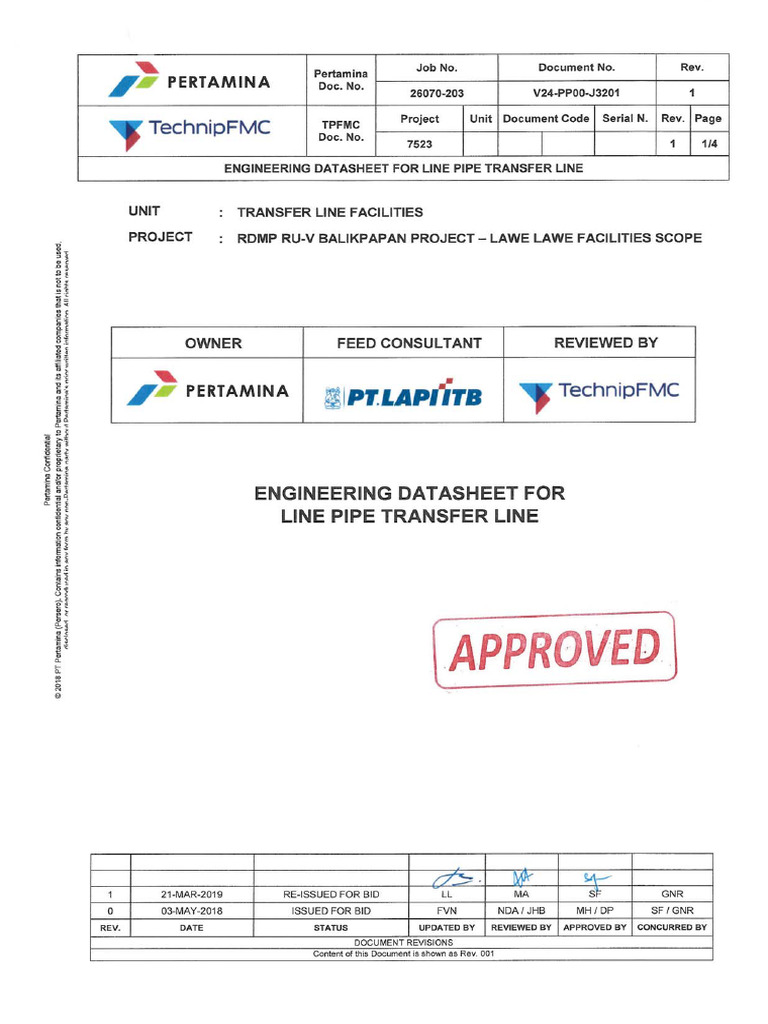 Engineering Datasheet for Line Pipe | PDF | Pipe (Fluid Conveyance ...