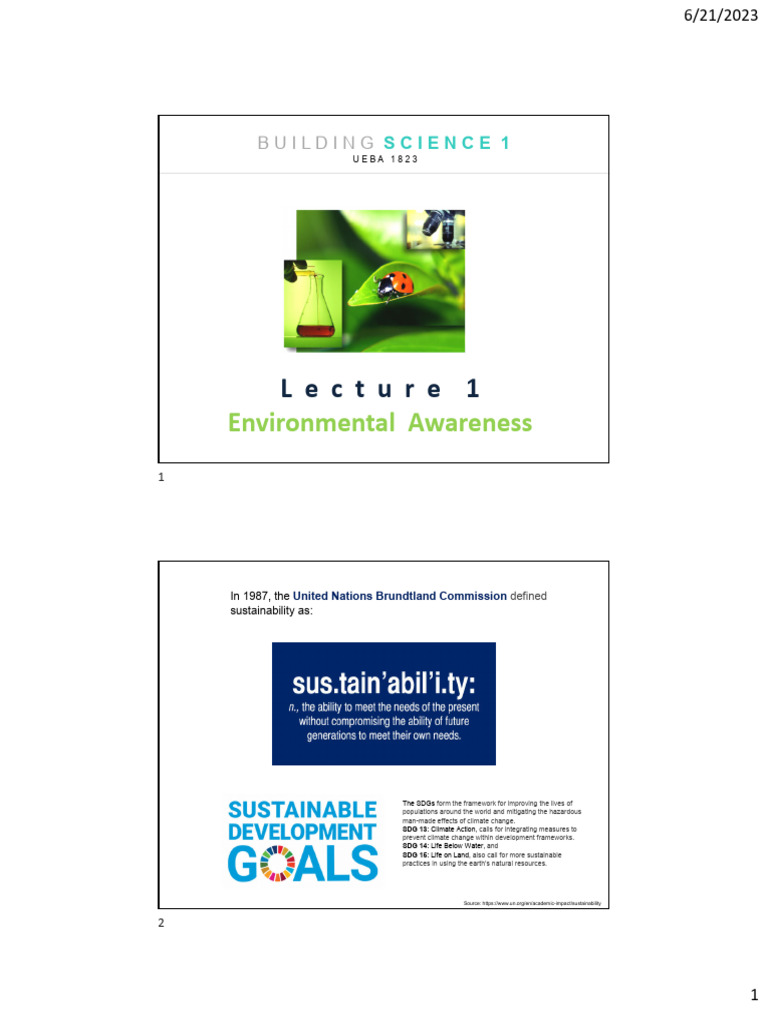 Understanding Environmental Sustainability | PDF | Sustainability ...