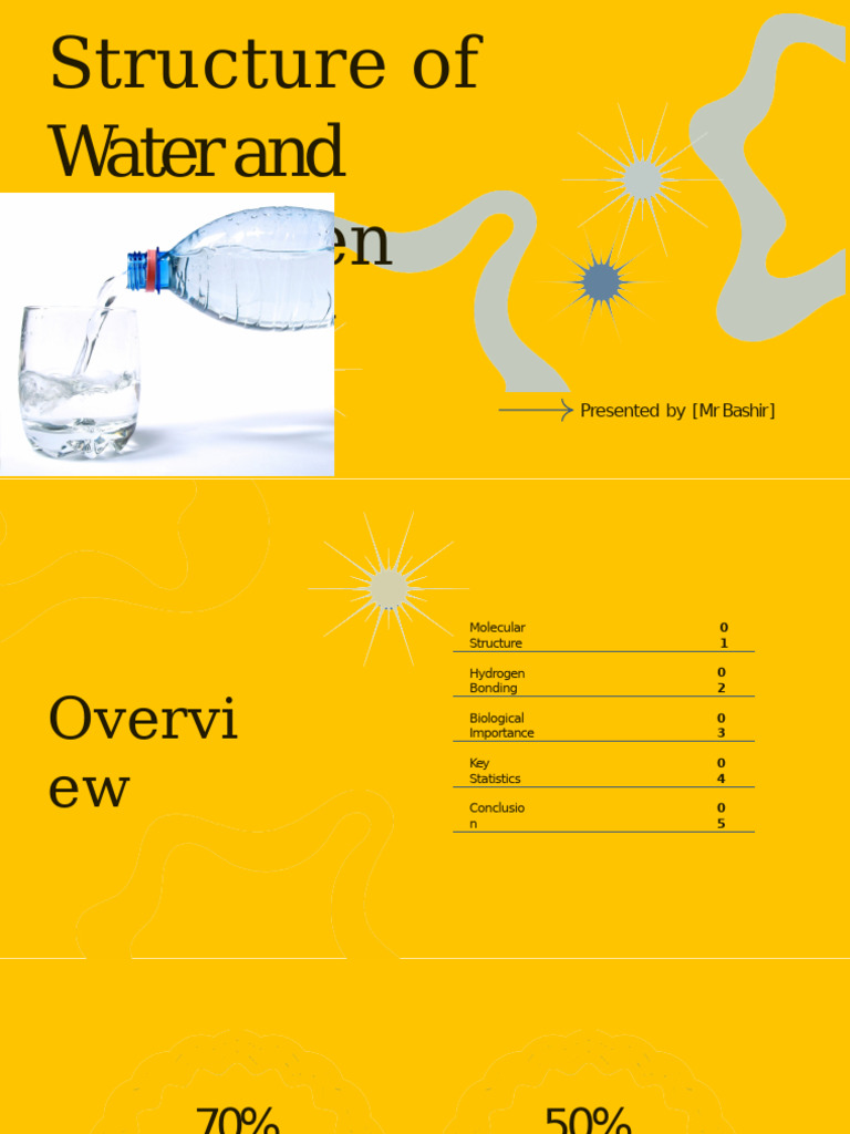 Structure and Importance of Water | PDF | Chemical Bond | Water