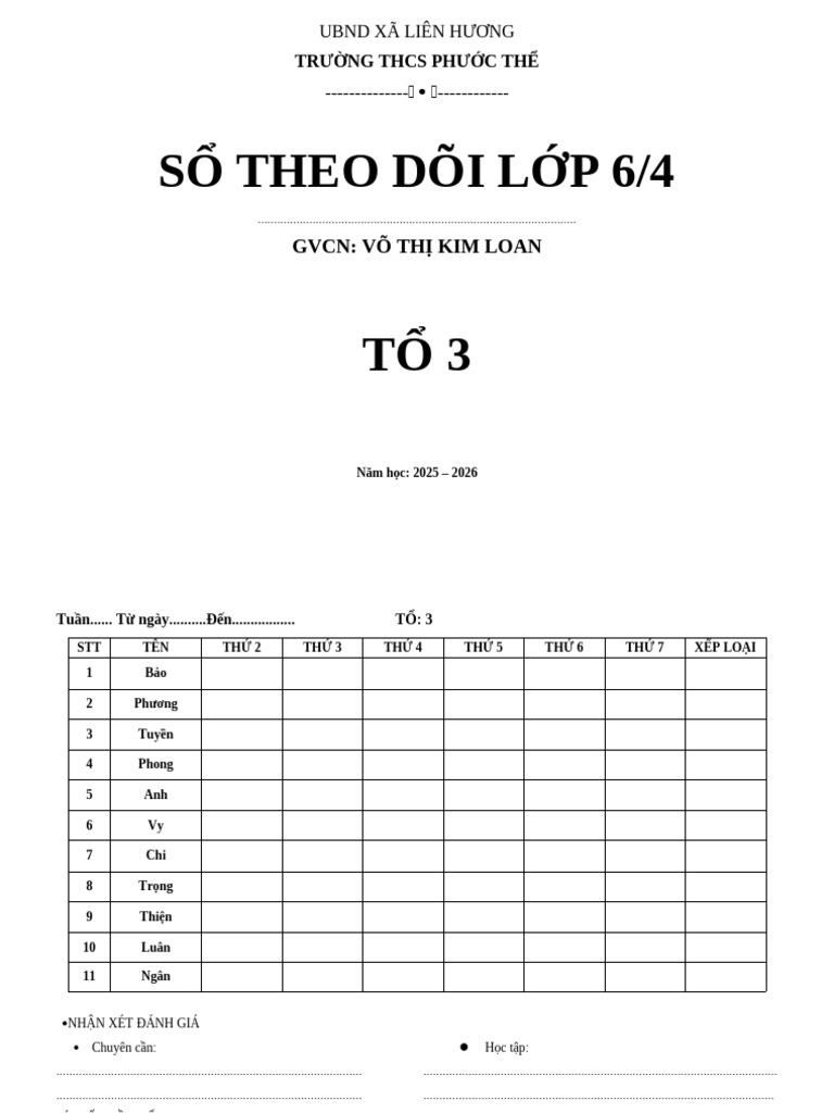 S Theo Dõi T3 | PDF