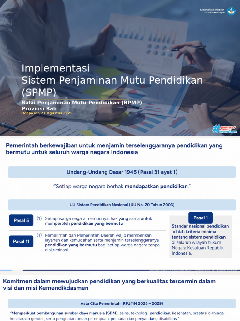 Implementasi SPMP di Pendidikan Bali | PDF