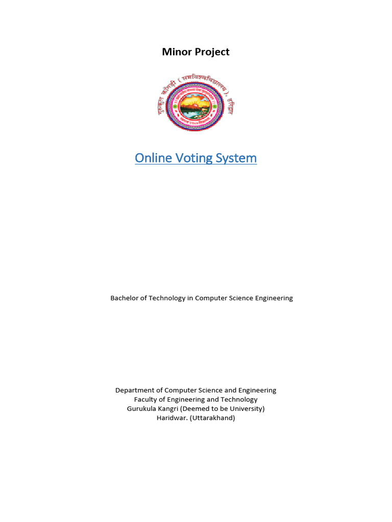 Secure Online Voting System Overview | PDF | Electronic Voting | Java ...