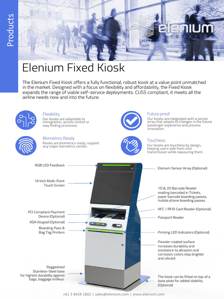 Elenium Self Check in Kiosks - Danang | PDF | Radio Frequency ...