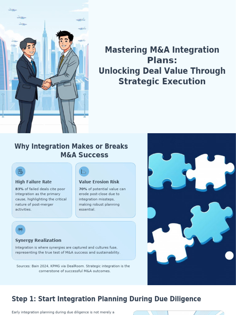 Mastering MandA Integration Plans Unlocking Deal Value Through ...