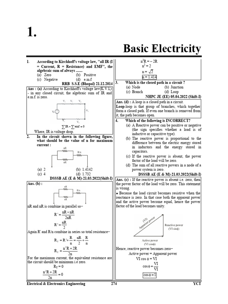 Circuit Analysis and Current Calculations | PDF | Inductor | Capacitor