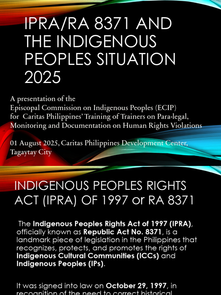 IPRA 8371: Indigenous Peoples Rights Overview | PDF | Justice | Crime ...
