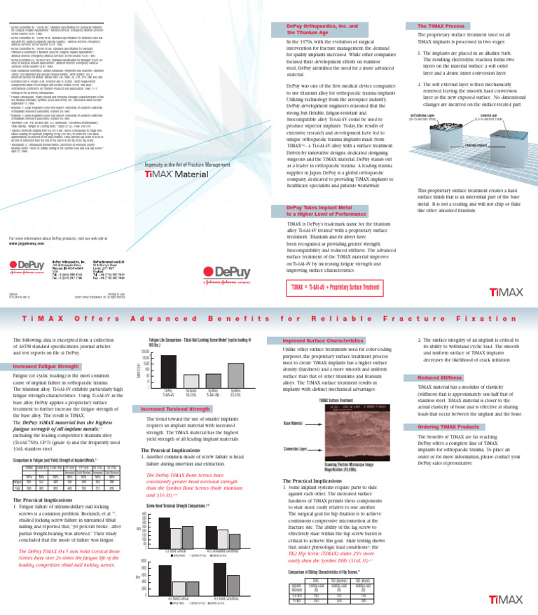 TiMAX Implant: Advanced Orthopaedic Solution | PDF | Strength Of ...