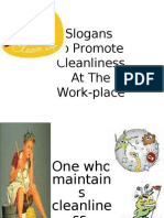Slogans To Promote Cleanliness at The Work-Place