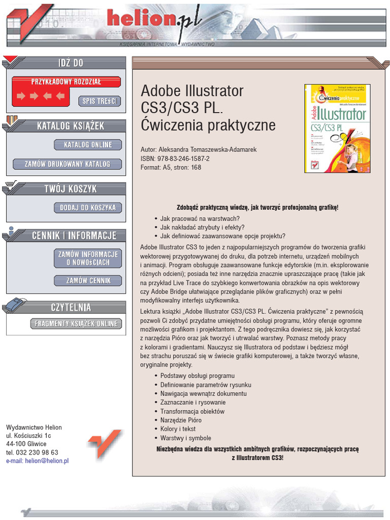 Adobe Illustrator CS3 CS3 PL Cwiczenia Praktyczne | PDF
