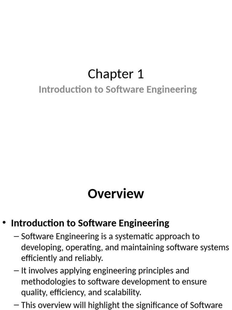 Chapter 1 | PDF | Software Development Process | Agile Software Development