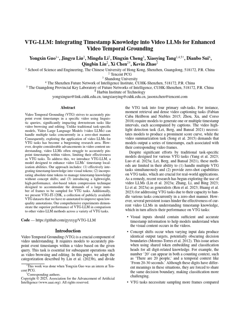 Enhancing Video LLMs for Temporal Grounding | PDF | Cognitive Science ...