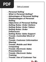Download  Report on Personal Selling  by Girish Harsha SN9134751 doc pdf