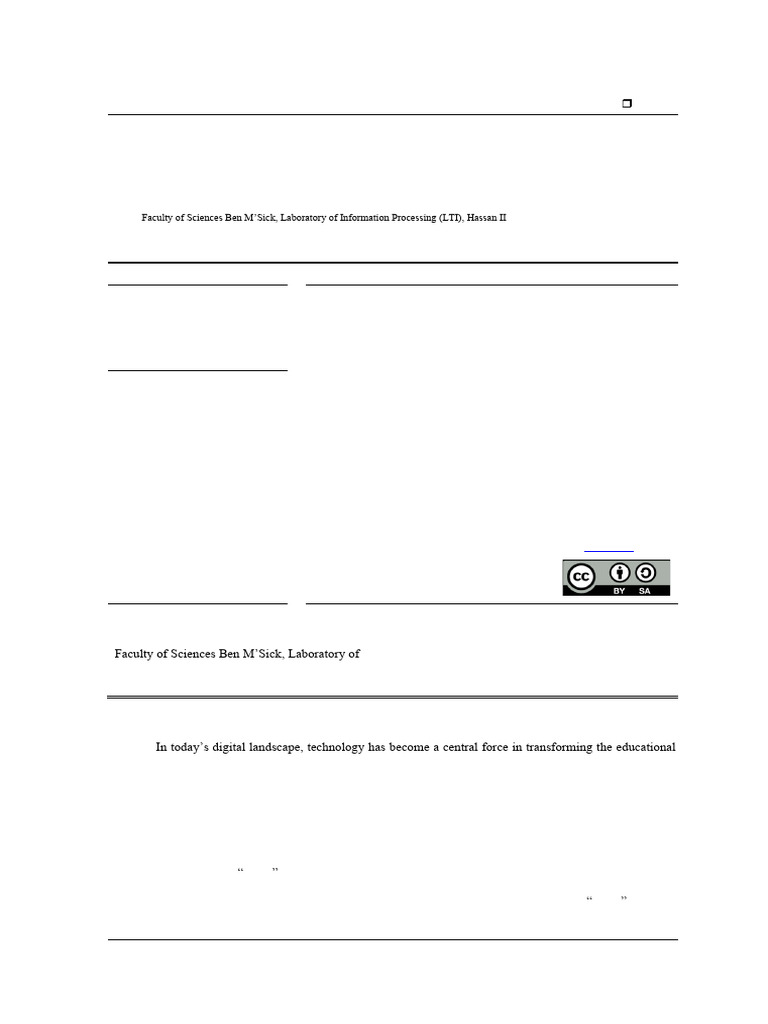Education and Smart Technologies: Towards A New Pedagogical Paradigm ...