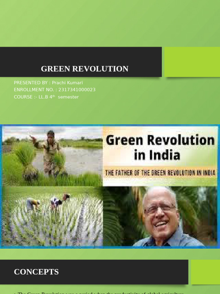 Impact of Green Revolution in India | PDF