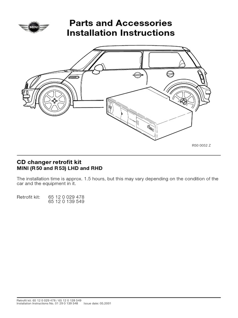 MINI CD Changer Retrofit Kit Guide | PDF | Electrical Connector ...