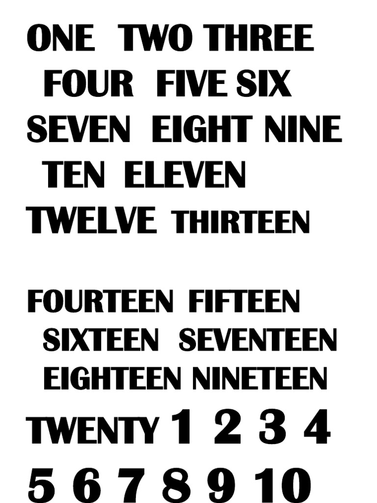 Number Name | PDF