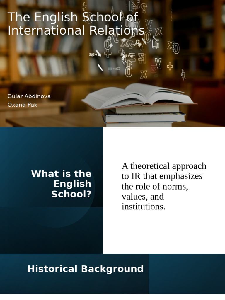 Understanding the English School of IR | PDF