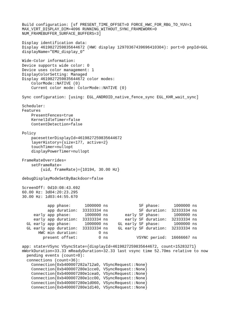 Display Configuration and Performance Data | PDF | Computer Graphics ...