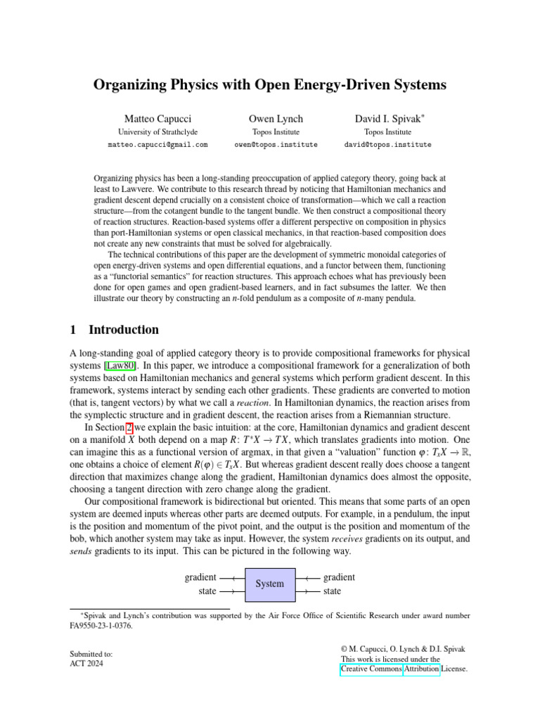 Compositional Framework for Physics Systems | PDF | Hamiltonian ...