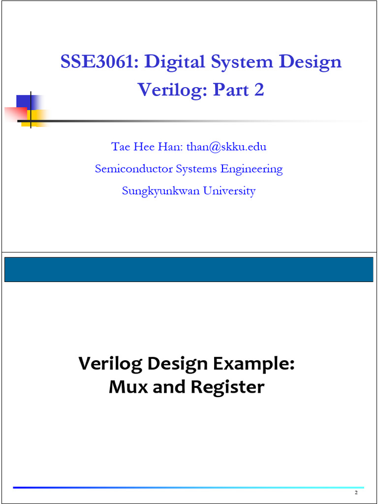 Verilog 4x1 Mux and GCD Design Guide | PDF | Parameter (Computer ...