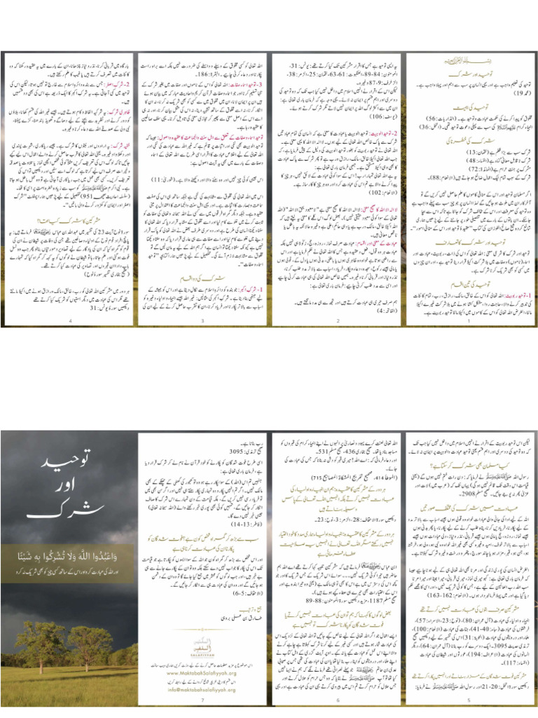 Tawheed and Shirk. | PDF