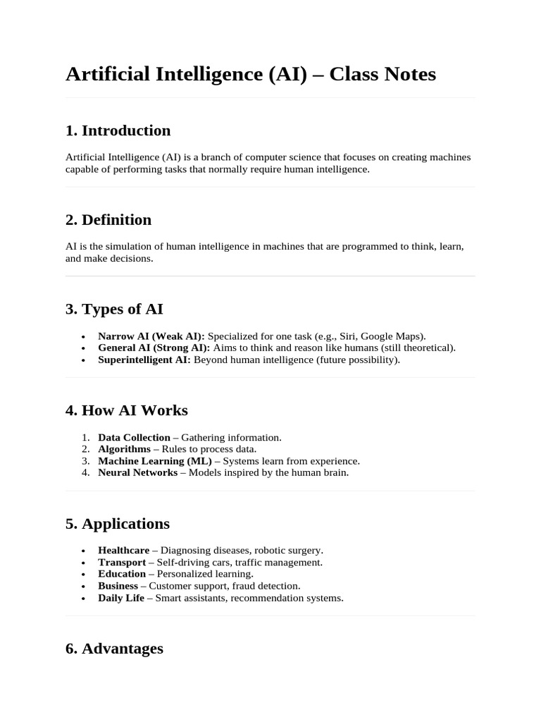 Overview of Artificial Intelligence Concepts | PDF