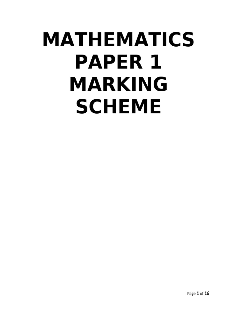 Math PP1 SC | PDF