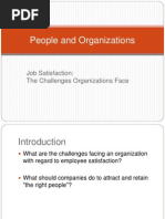 Job Satisfaction the Challenges Organizations Face
