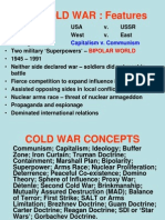 THE COLD WAR: Features: USA v. Ussr West v. East