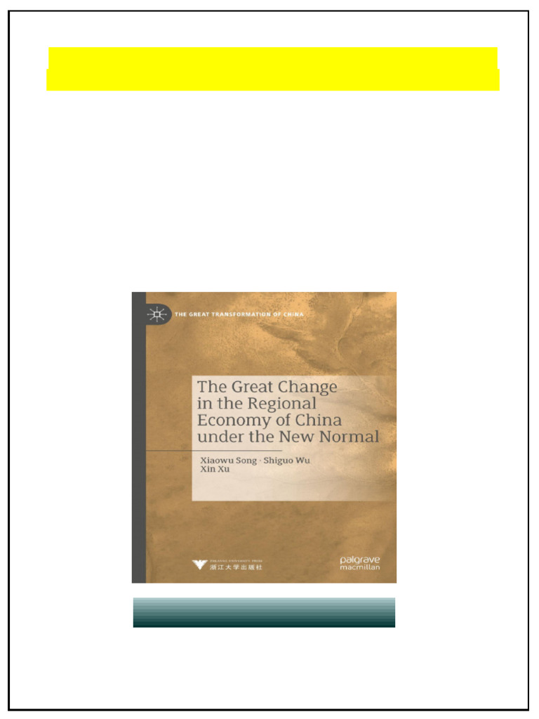 The Great Change in The Regional Economy of China Under The New Normal ...