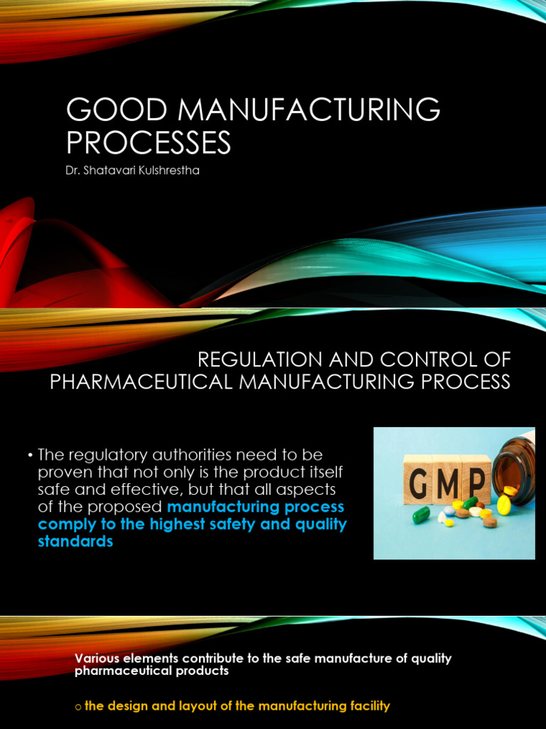 The Drug Manufacturing Process | PDF