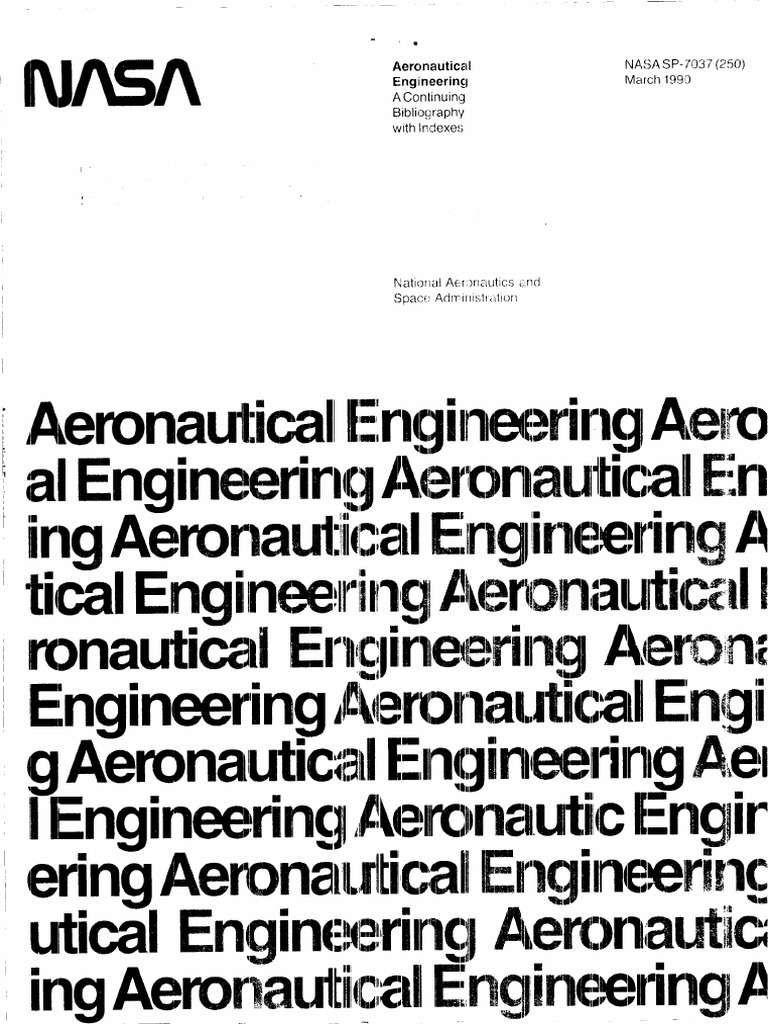 NASA Aeronautical Engineering Bibliography | PDF | Fluid Dynamics ...