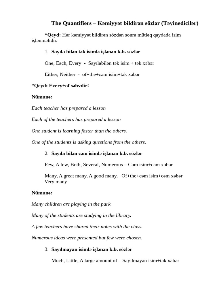 The Quentifiers | PDF