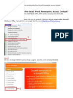 Ghid de Accesare A Cursurilor Online Microsoft Excel, Word, Power Point, Access, Outlook (En)