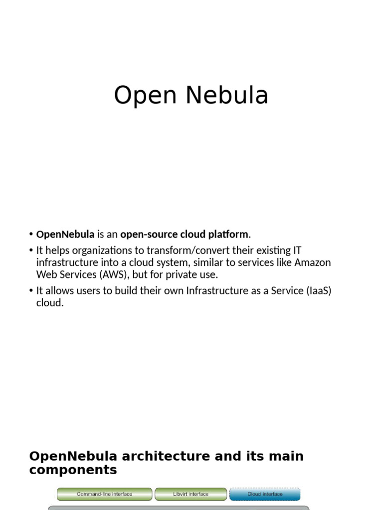 Open Nebula | PDF