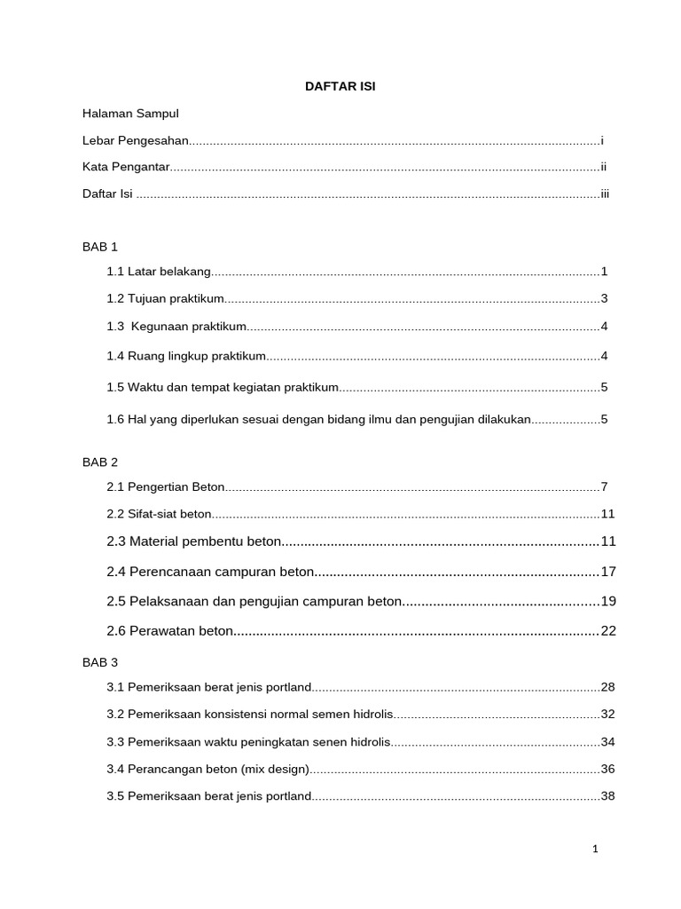 Daftar Isi | PDF