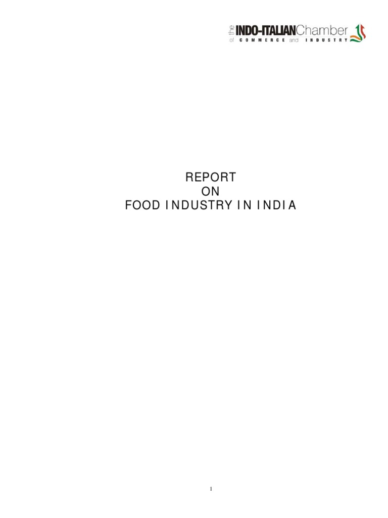 India Report Food Industry PDF Grocery Store Supermarket