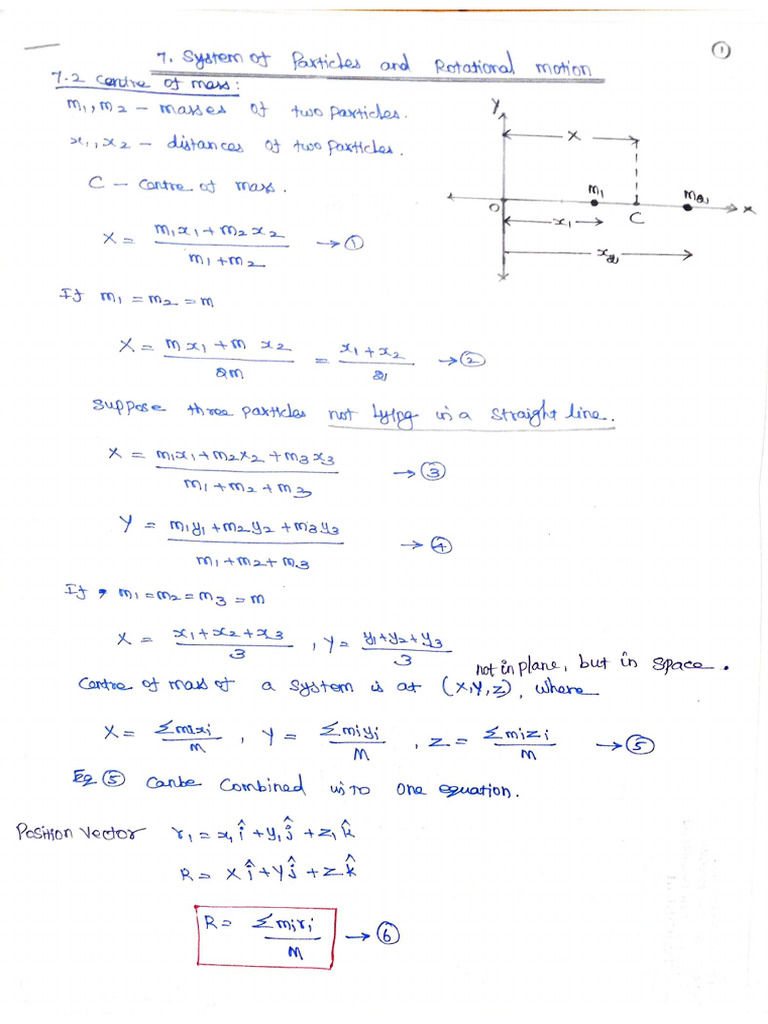 07 - System of Particles and Rotational Motion | PDF