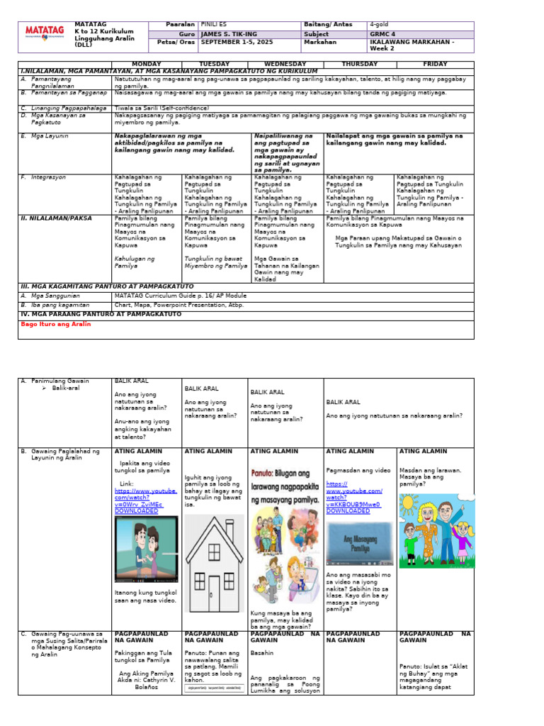 DLL GMRC G4 Q2 W2 | PDF